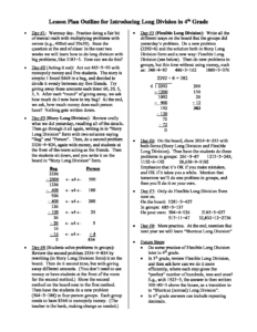 Introducing Long Division in 4th Grade – Jamie York Press